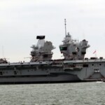 HMS Queen Elizabeth departs Portsmouth 18-Aug-2018 HMS Queen Elizabeth departs Portsmouth 18-Aug-2018
